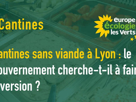 Cantines sans viande à Lyon : le gouvernement cherche-t-il à faire diversion ?