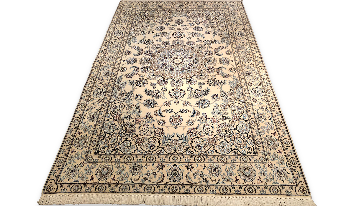 NAIN産ペルシャ手織り絨毯 140×254cm ウール製