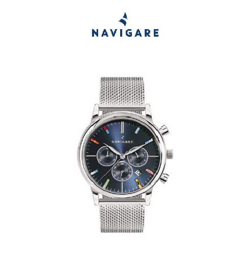 Il NAVIGARE CARLOFORTE è l'orologio perfetto per l'uomo classico che ama il mare e la vita in movimento. Dotato di un movimen