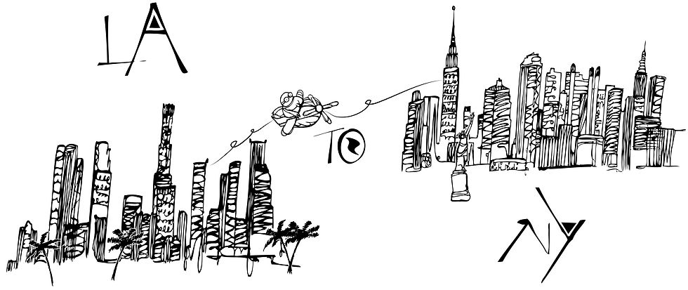 LA to NY