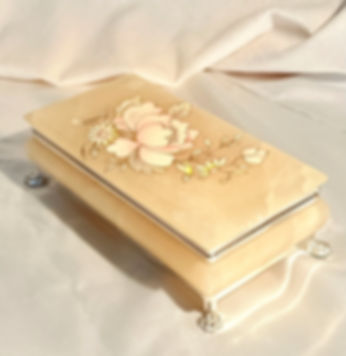 Ivory Floral Jewelry Box