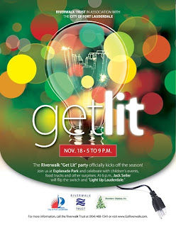 Get Lit Fort Lauderdale Riverwalk’s Holiday Kick Off Party