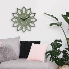 wall clock design from anatolian motifs