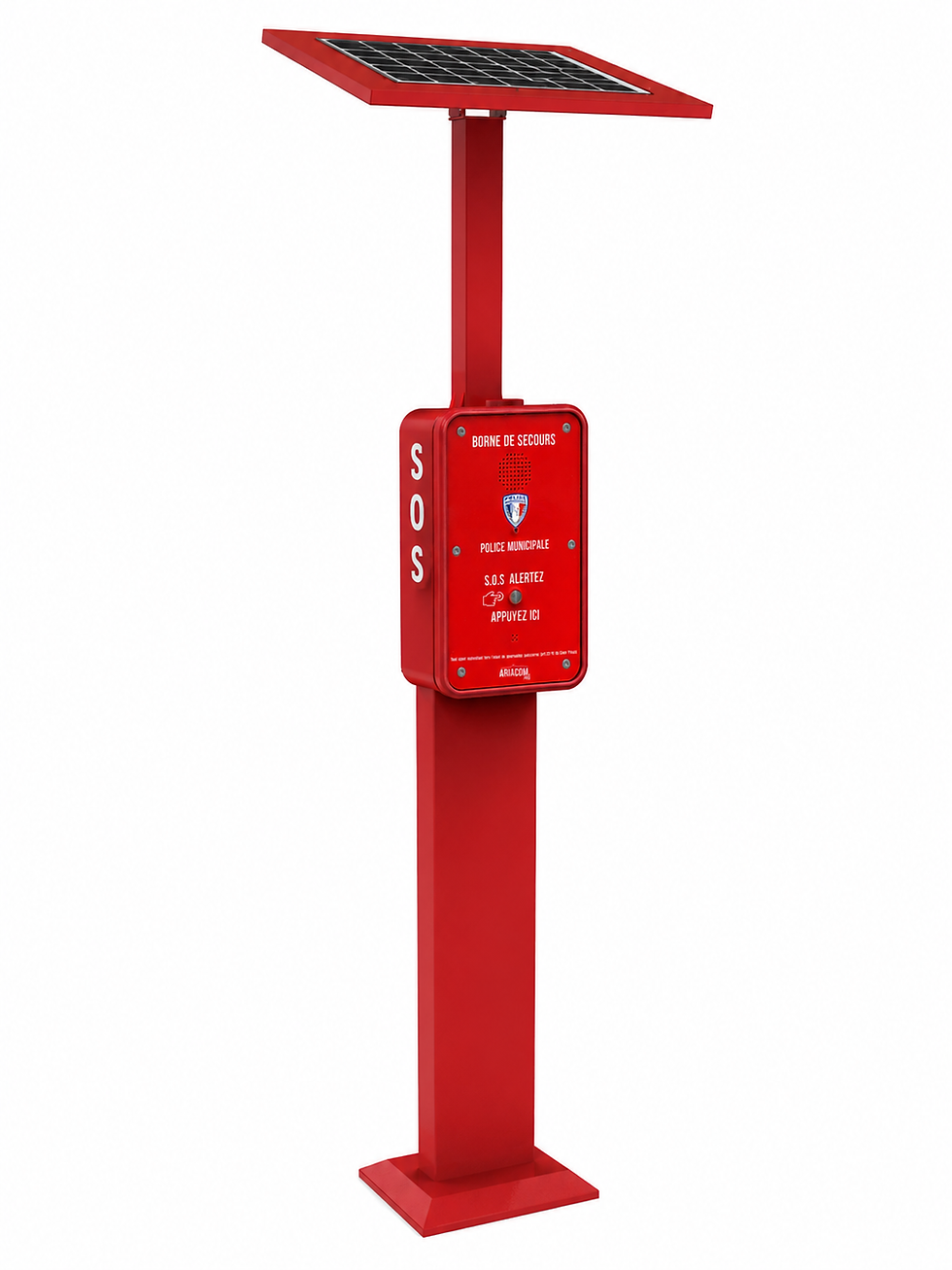 borne d'appel d'urgence solaire