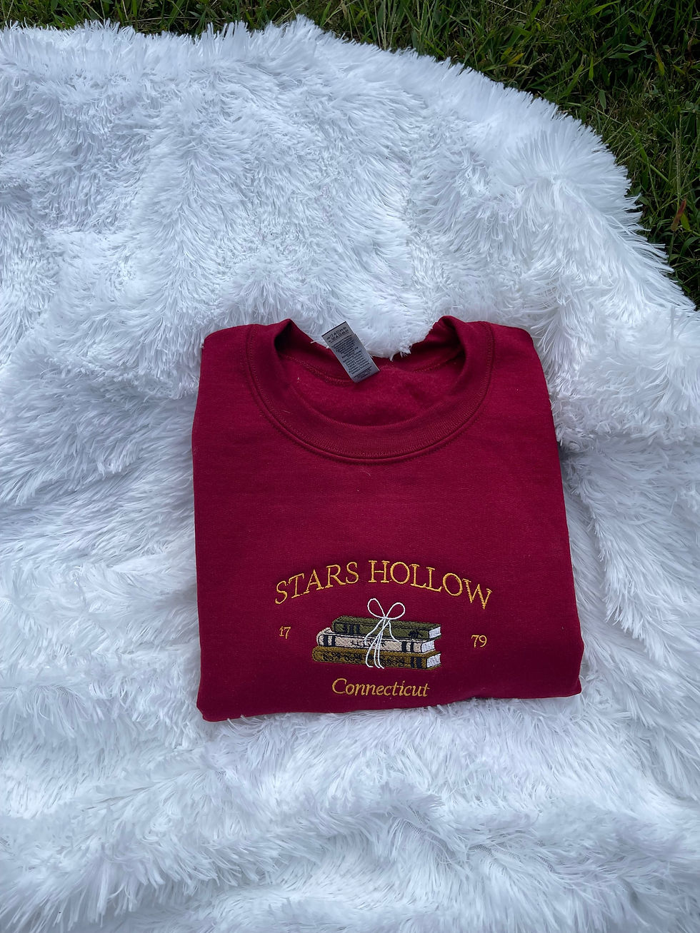Thumbnail: Embroidered Stars Hollow Sweatshirt