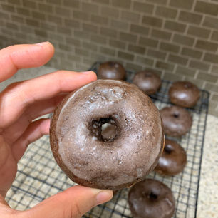 Chocolate glazed donuts