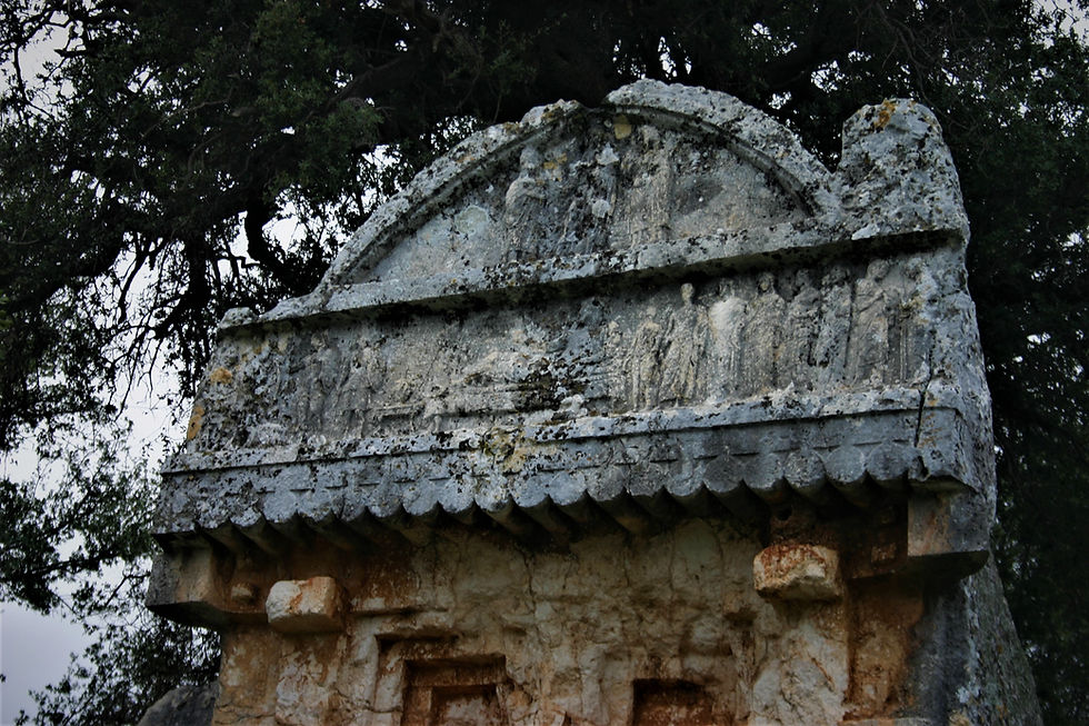 Lycian Tomb at entrance to Hoyran