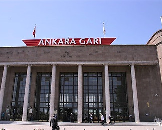 Ankara train station in Turkey