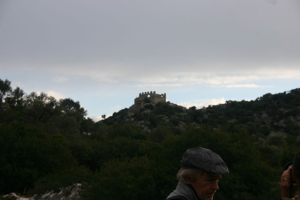Watch tower at teh entrance to the kekova straits