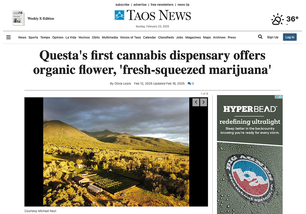 https://www.taosnews.com/news/business/questas-first-cannabis-dispensary-offers-organic-flower-fresh-squeezed-marijuana/article_7156876d-1c79-5df0-aee5-2158fad189be.html
