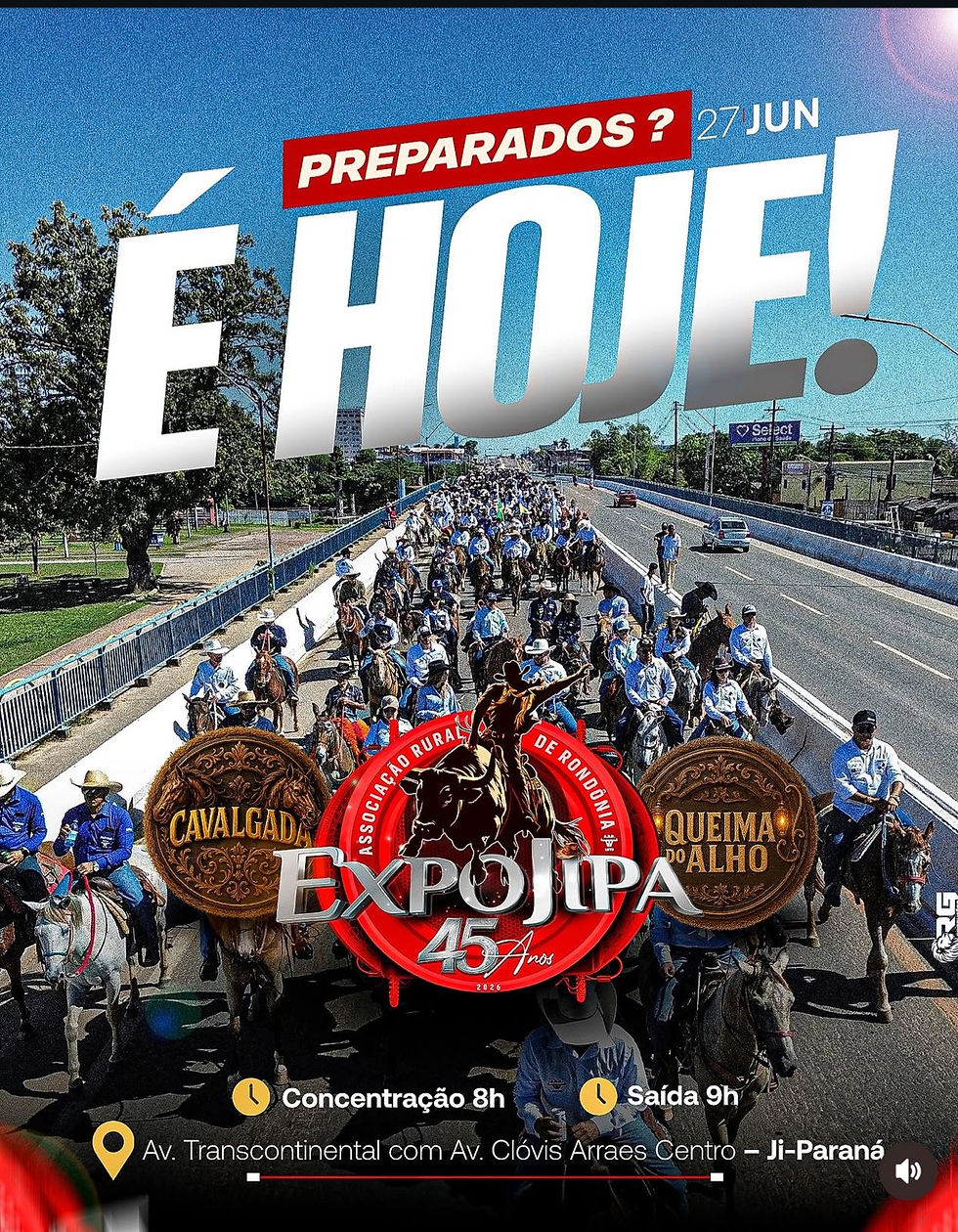 TRADIÇÃO TOMA CONTA DAS RUAS: Cavalgada abre neste sábado a 45ª Expojipa em Ji-Paraná