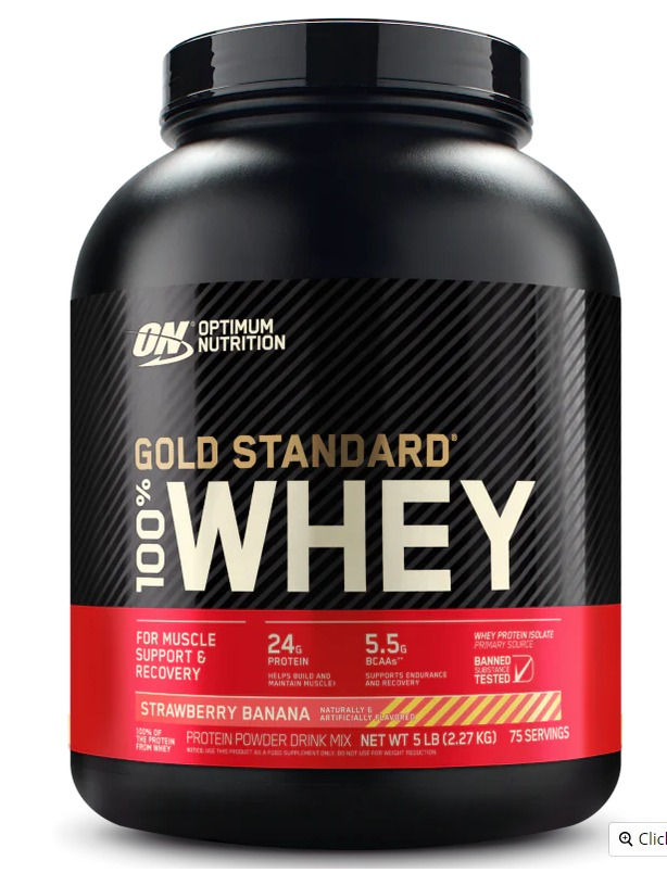 Thumbnail: OPTIMUM NUTRITION 100% Whey Gold Standard, 5 lbs
