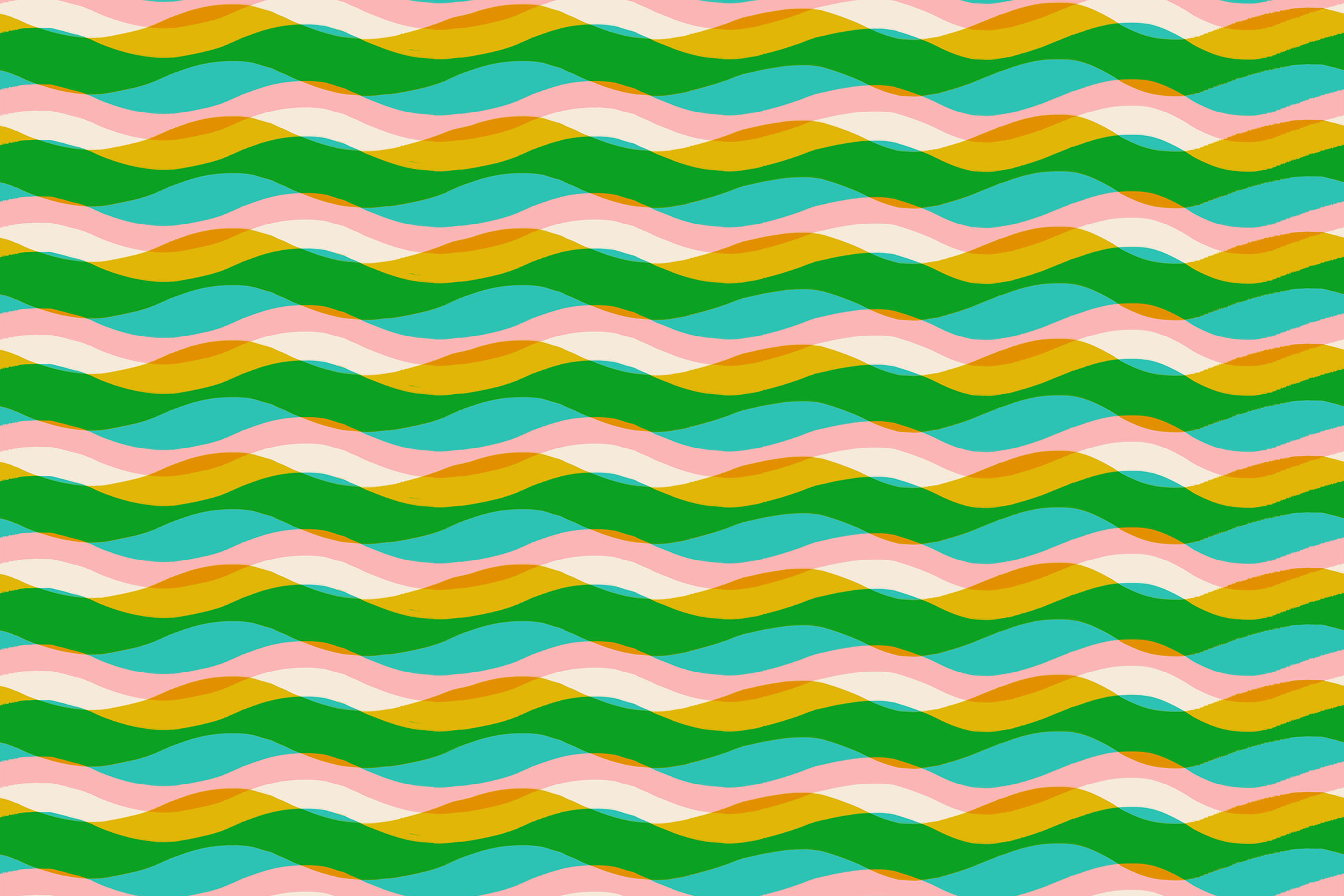 Ruby Star - Poolside too - waves Tropic 100% cotton fabric 110 cm wide