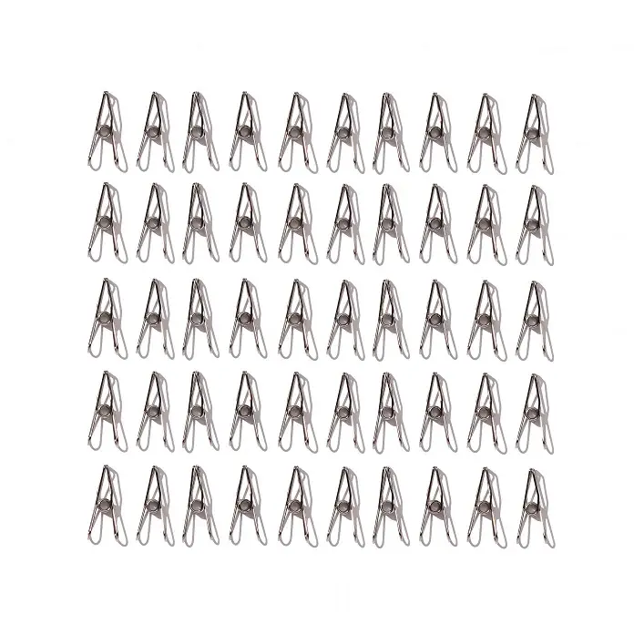 Thumbnail: SOHMO Stainless Steel Quilt Binding Clips - Pack of 50