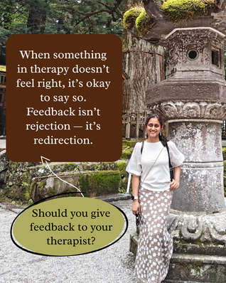 giving feedback to your therapist