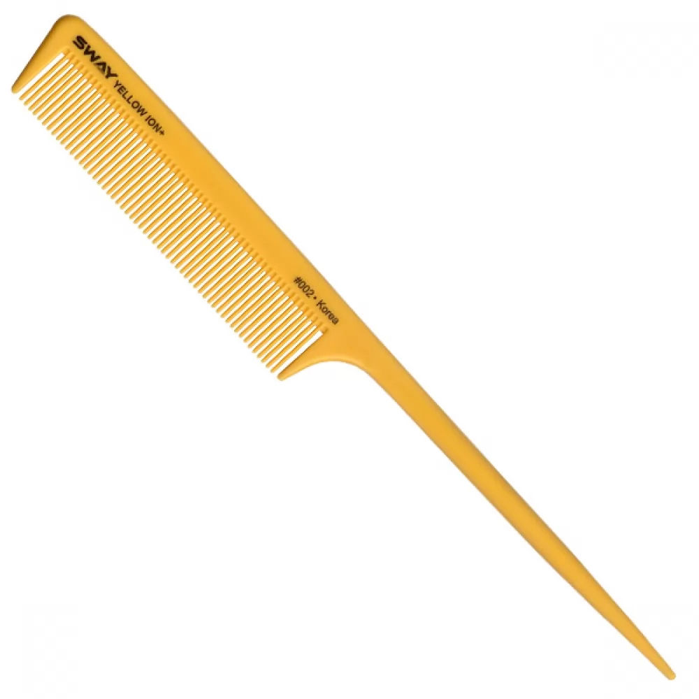 Гребінець зі шпикулем Sway Yellow Comb Ion+ 002