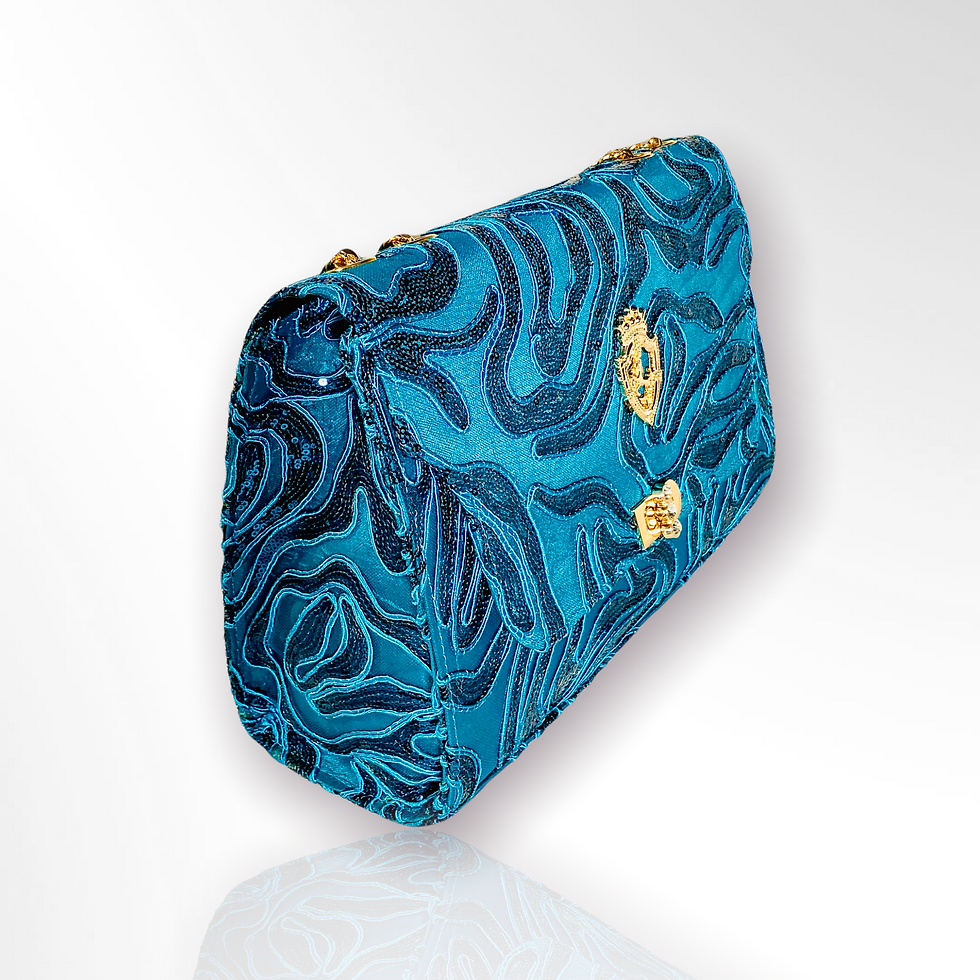 Thumbnail: Sonassa Thomas Turquoise Fall Handbag