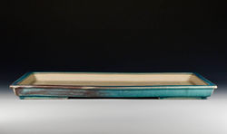 Blue & Red Shallow Forest Tray