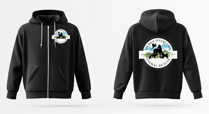 SOAR zip-up sweatshirt charcoal — catalog photo from live store