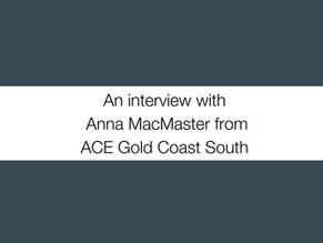 An interview with Anna MacMaster from ACE 