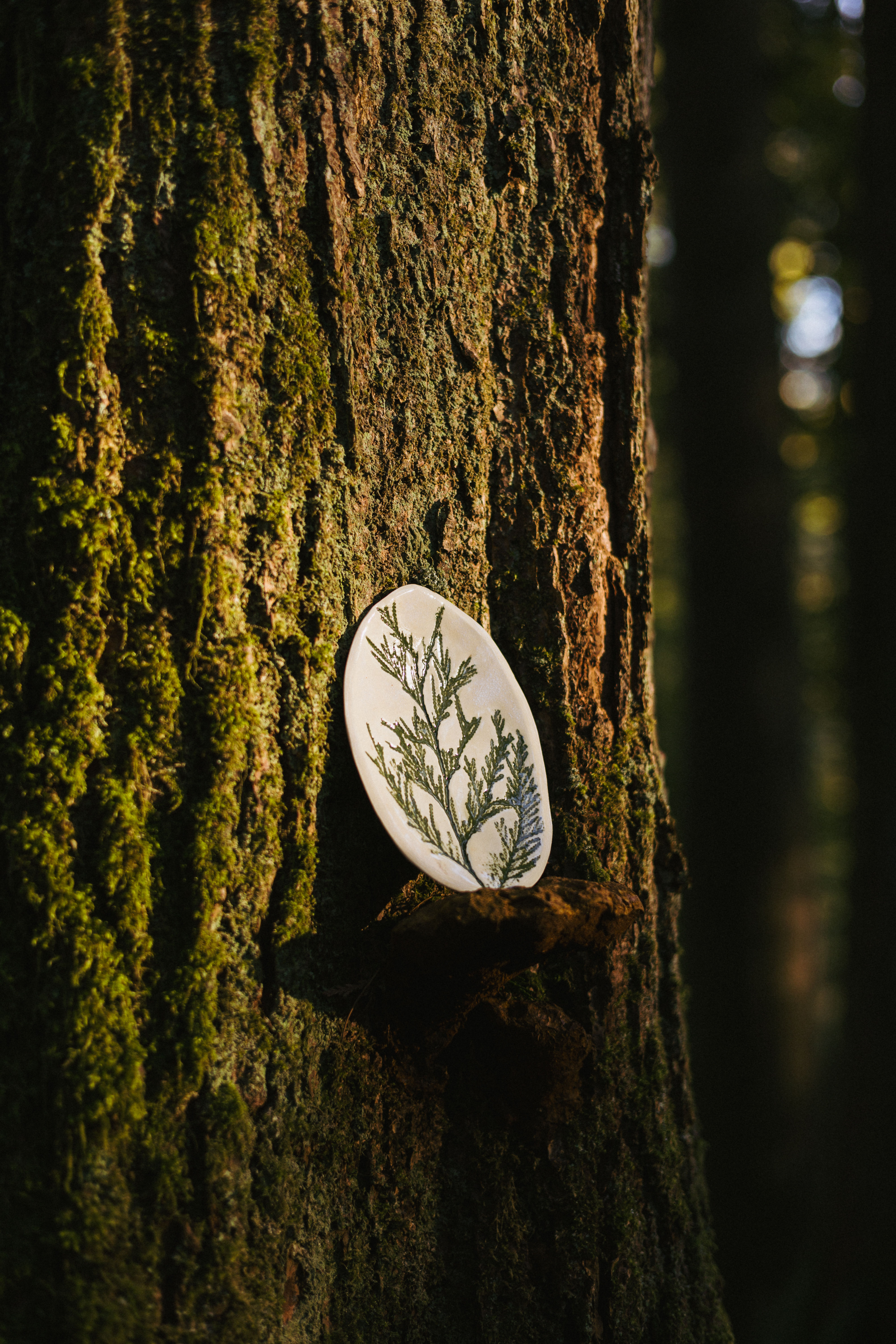 Cedar Branch Oval Dish