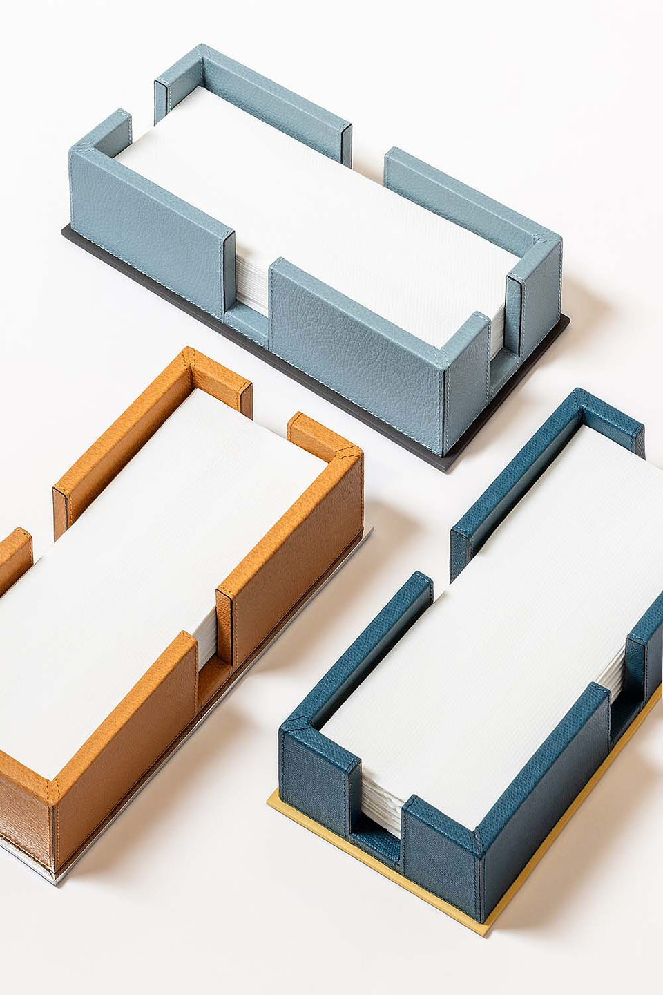Firenze leather-covered paper towel holders by Giobagnara
