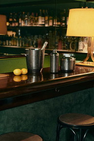 Iside bar collection, including champagne cooler, cocktail shaker and ice bucket