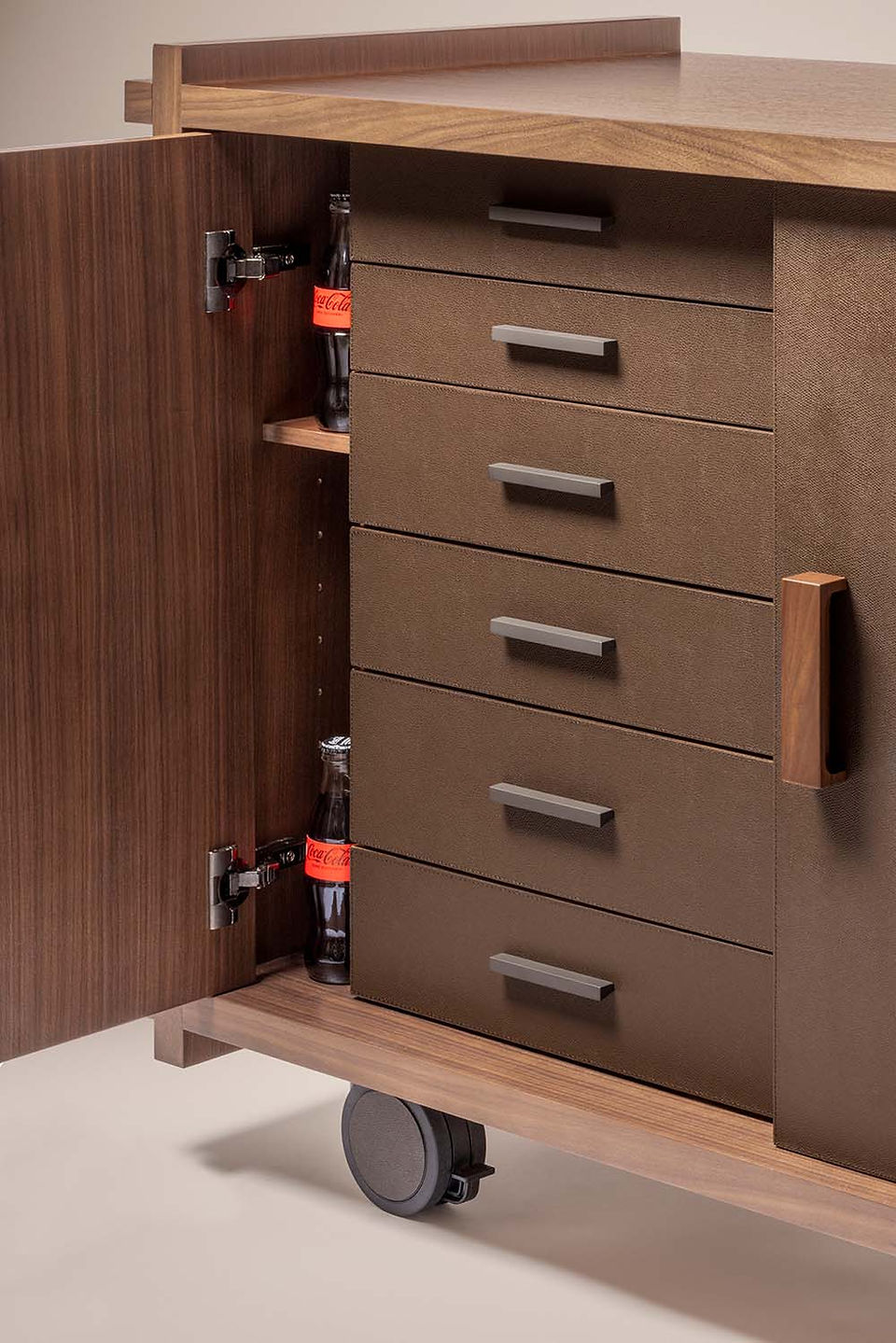 Structura bar cart showing drawer configuration