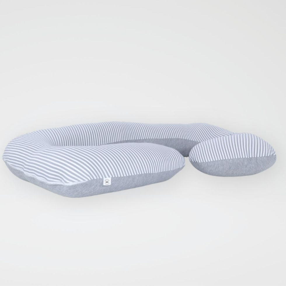 Cojin Multifuncional - Plomo/Rayas