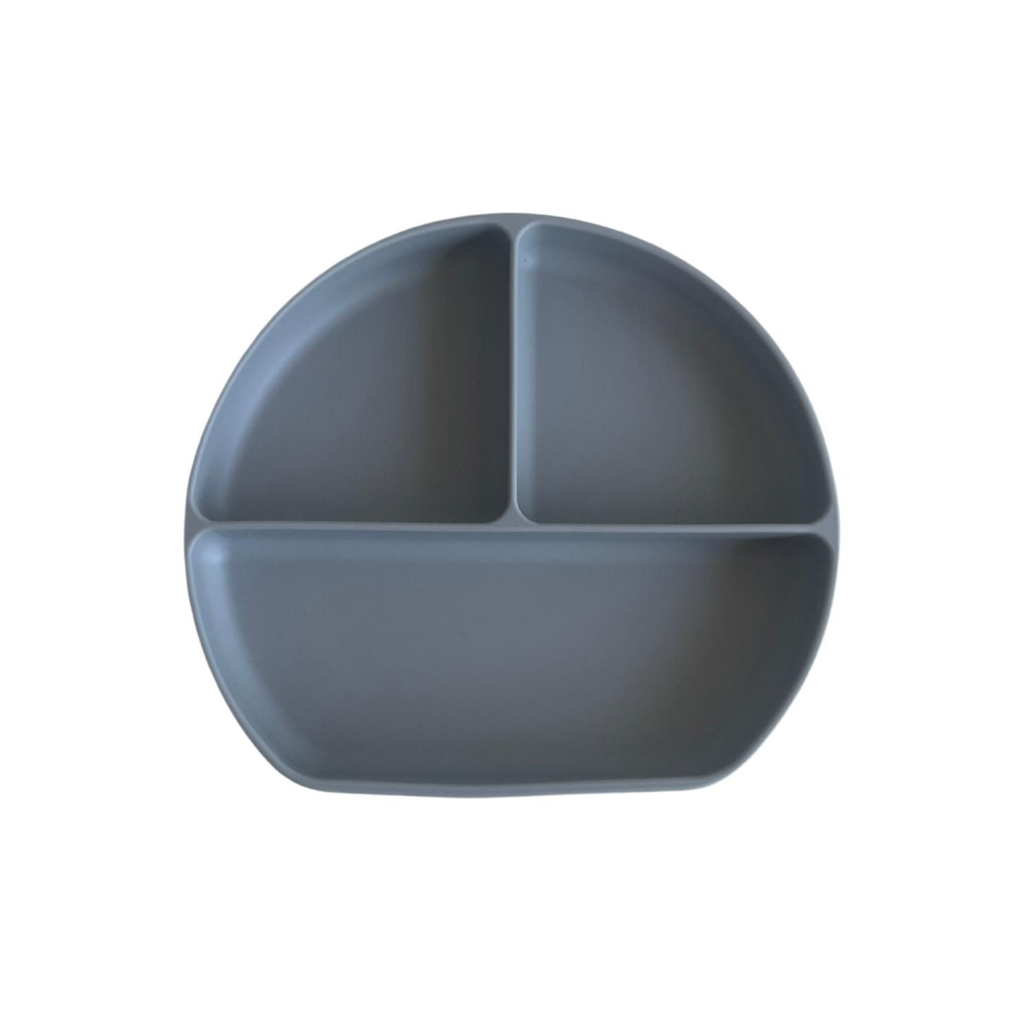 Plato de Silicona con Divisiones | Steel Grey