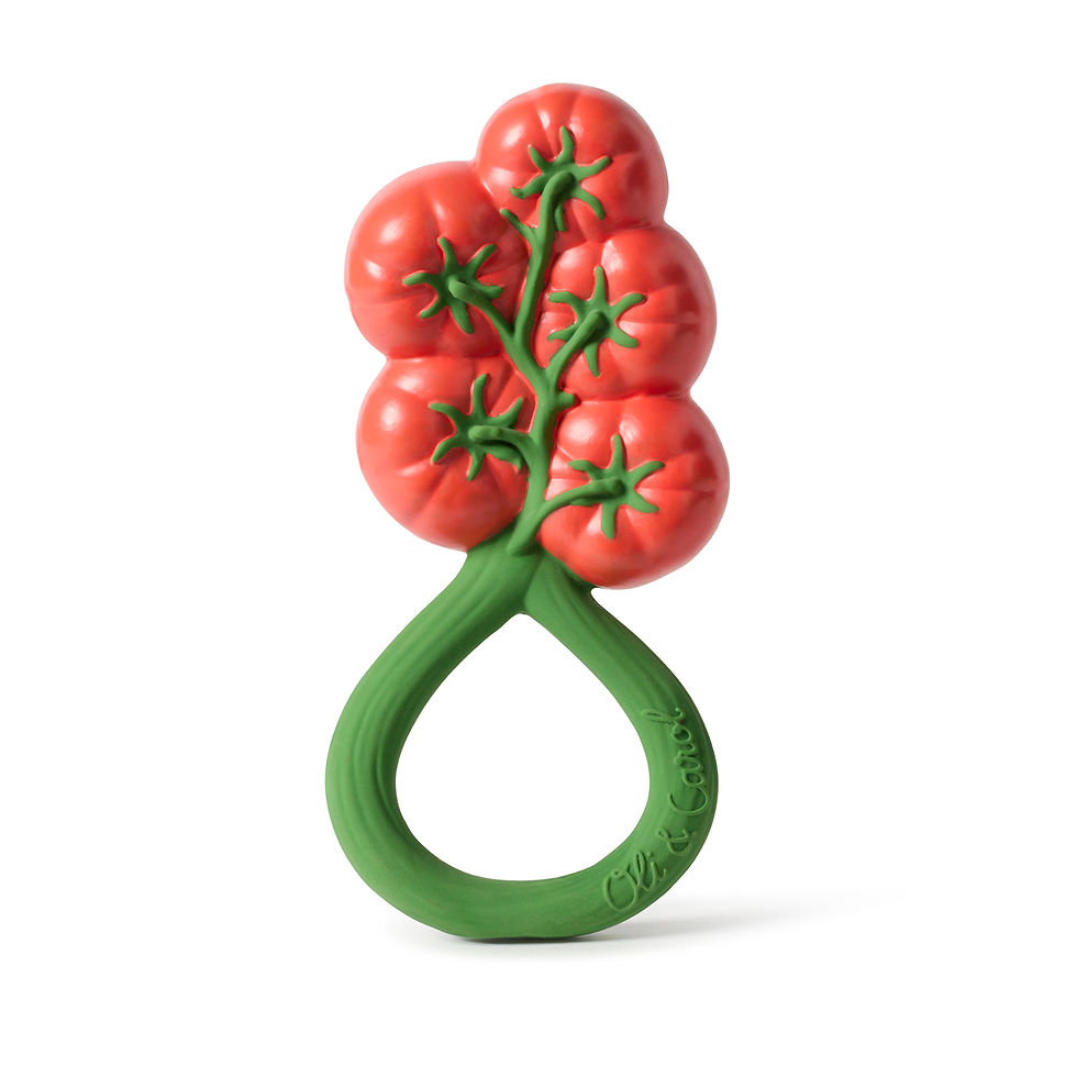 Juguete sensorial Tomato Rattle Toy - Mordedor