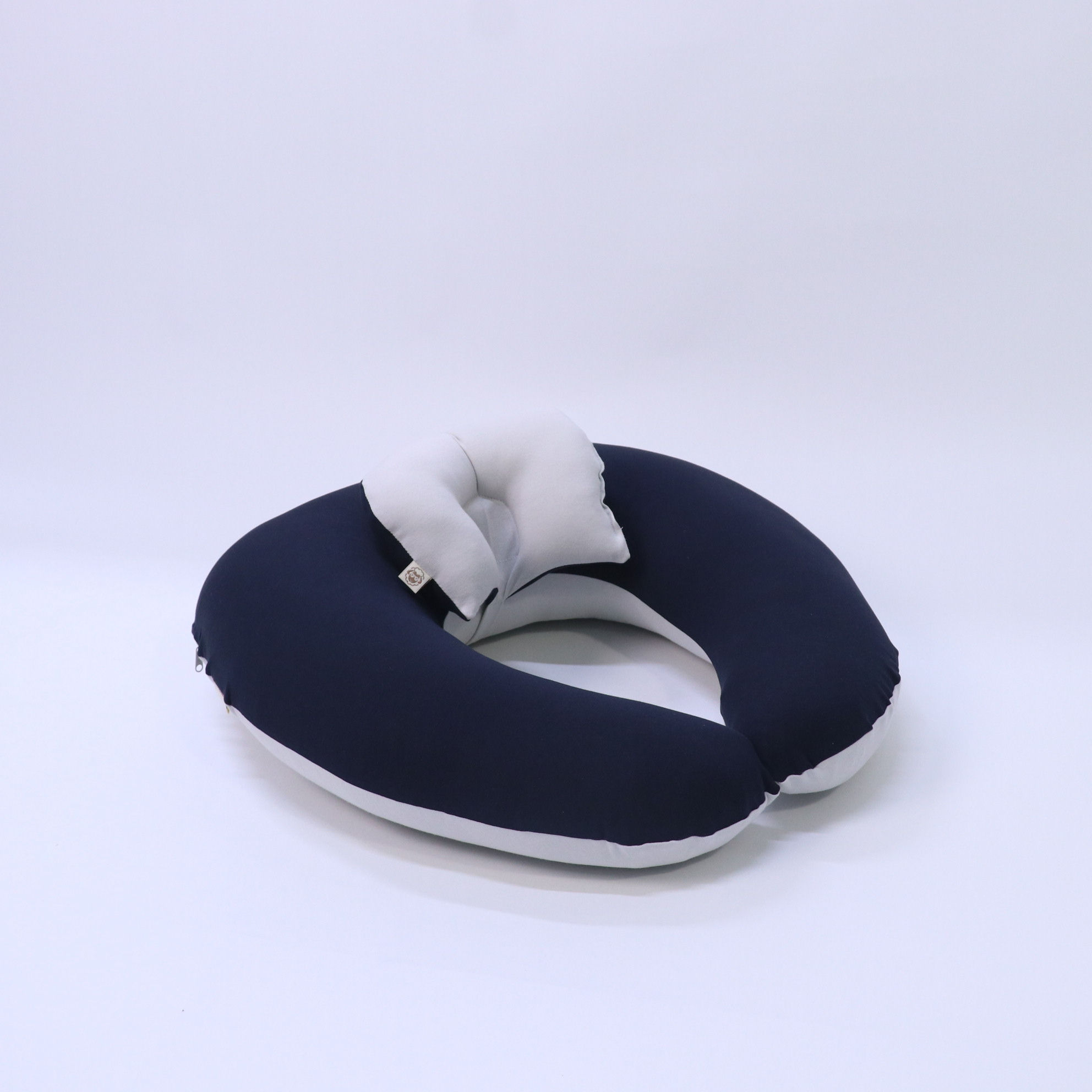 Cojin de Lactancia - Azul Marino/Ceniza
