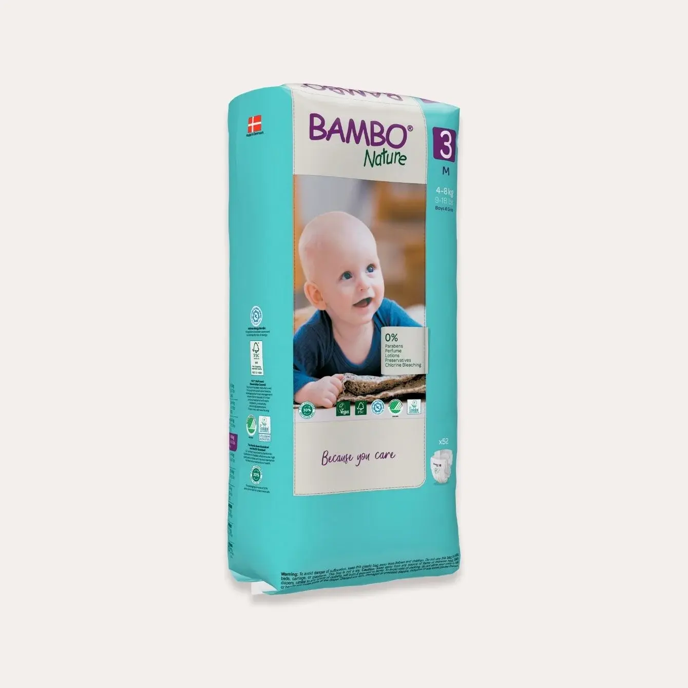 Bambo Nature Pañales Talla 3 - 52und