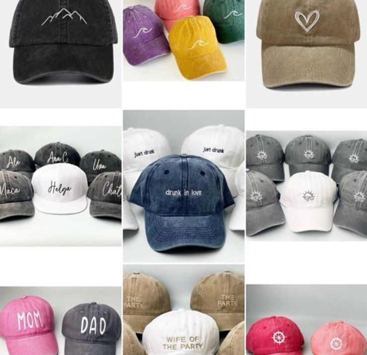 Gorras bordadas