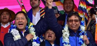 El Canciller Bustillo en acto de asunción del nuevo gobierno en Bolivia