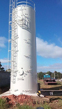 Reservatório Metálico Tubular Castelo Dágua Usado Para Água Potável de Poço Semi Artesiano