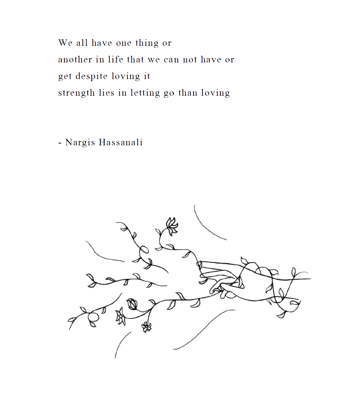 Nargis Hassanali Poetry Print