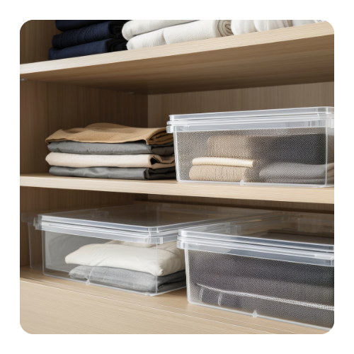 Organized clothing bins