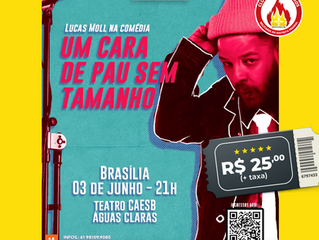 PARCERIA: LUCAS MOLL em “Um Cara de Pau Sem Tamanho" e Clube dos Bombeiros. 🤝
