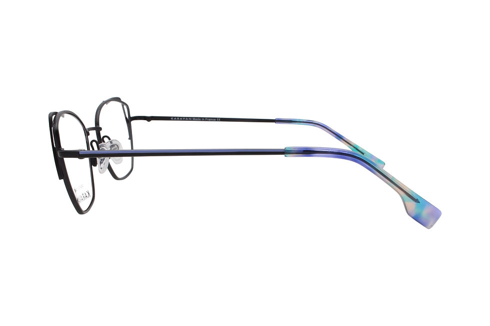 Miniature : Rhodium 01 Nv - Karavan Eyeglasses black & violet