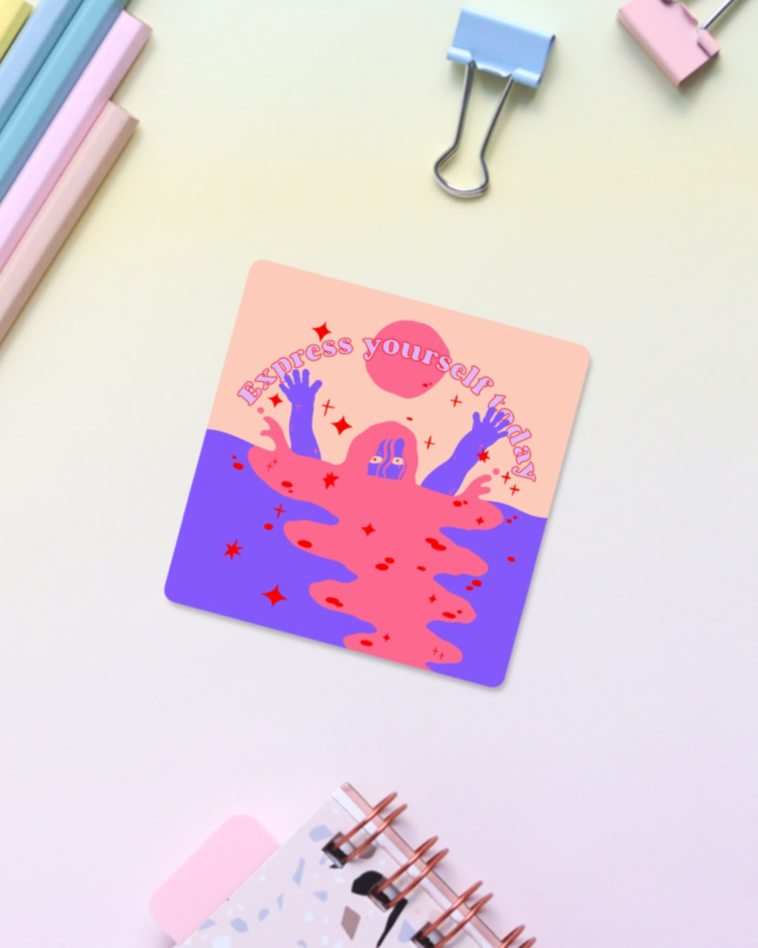 Express Yourself Today Sticker