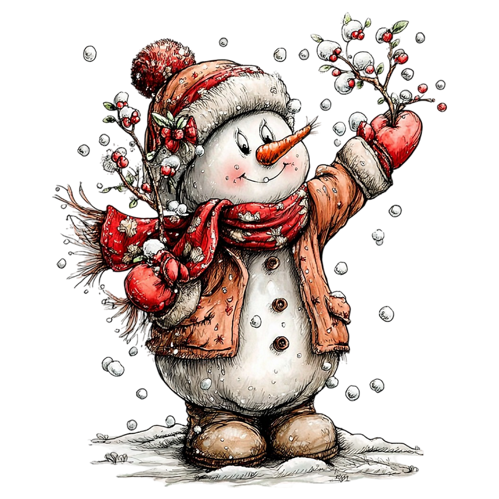Whimsical Snowman