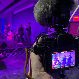 Lumix S5 filming an event