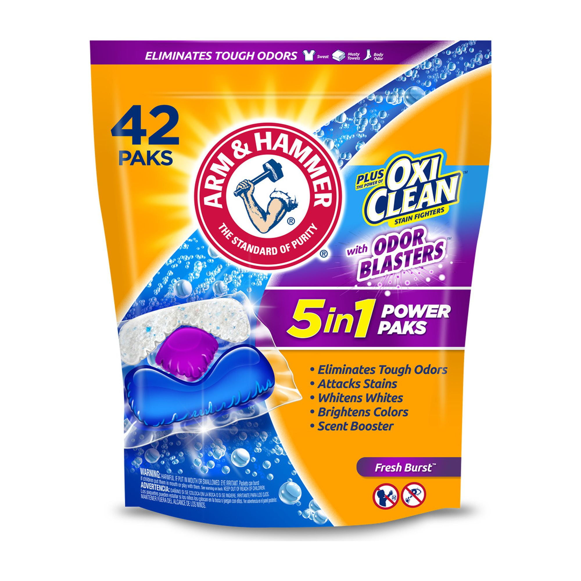 Arm & Hammer Oxiclean with Odor Blasters Laundry Detergent (Pack of 5)