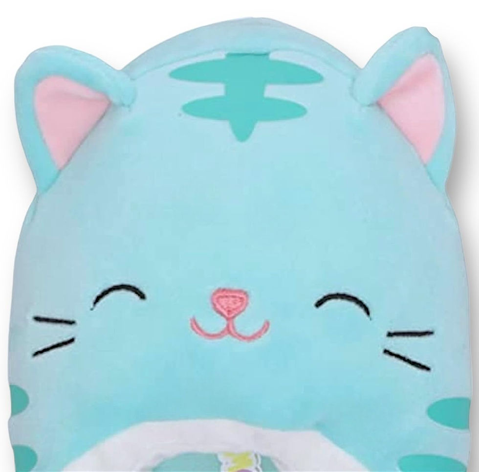 Thumbnail: Squish Teal Jules Slippers, Size 4/5 Cozy Plush Indoor Footwear for Kids &