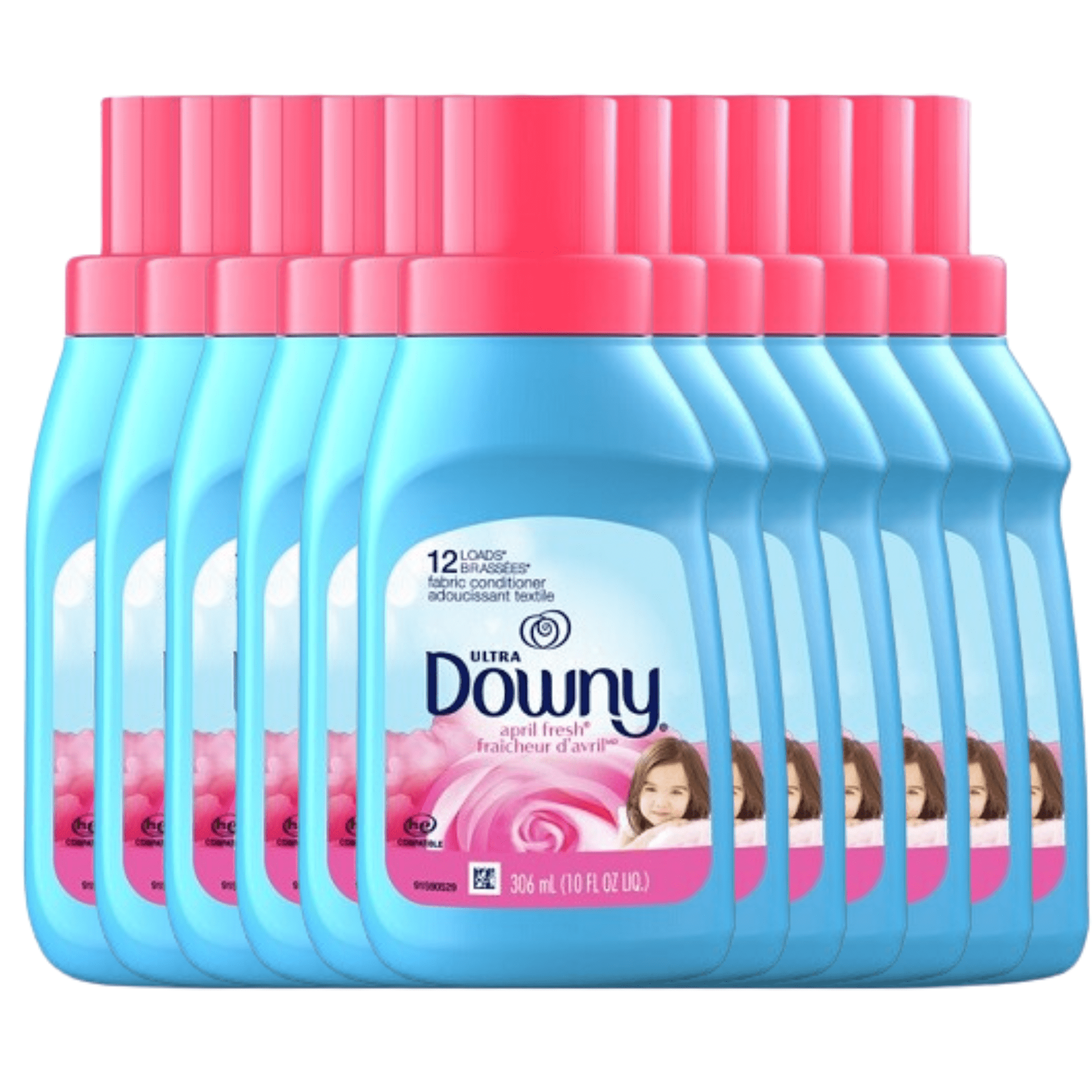 Downy April Fresh Liquid Fabric Conditioner (Fabric Softener), 10 FL OZ, (Pack
