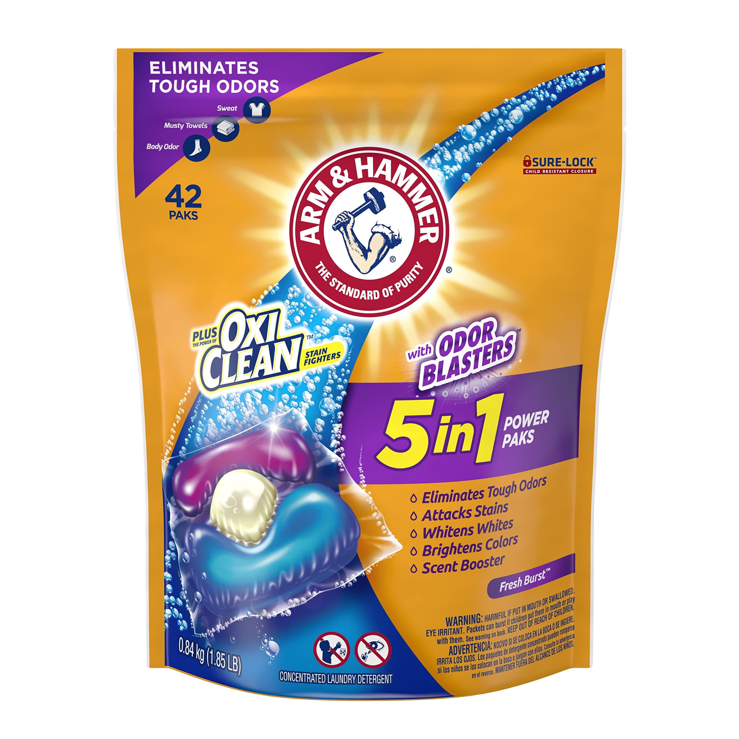 Arm & Hammer Oxiclean with Odor Blasters Laundry Detergent (Pack of 2)
