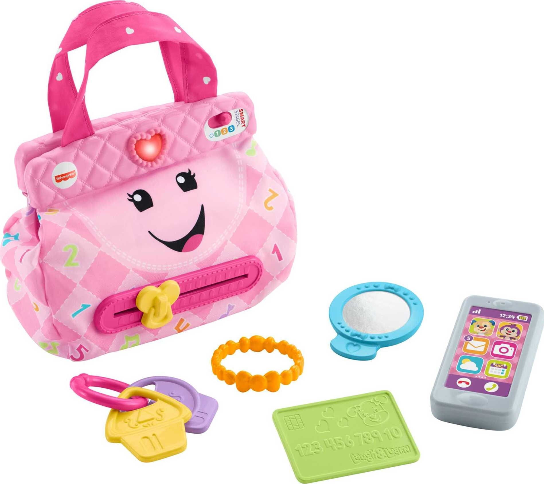 Fisher-Price Laugh & Learn My Smart Purse Infant & Toddler Learning Toy with 5