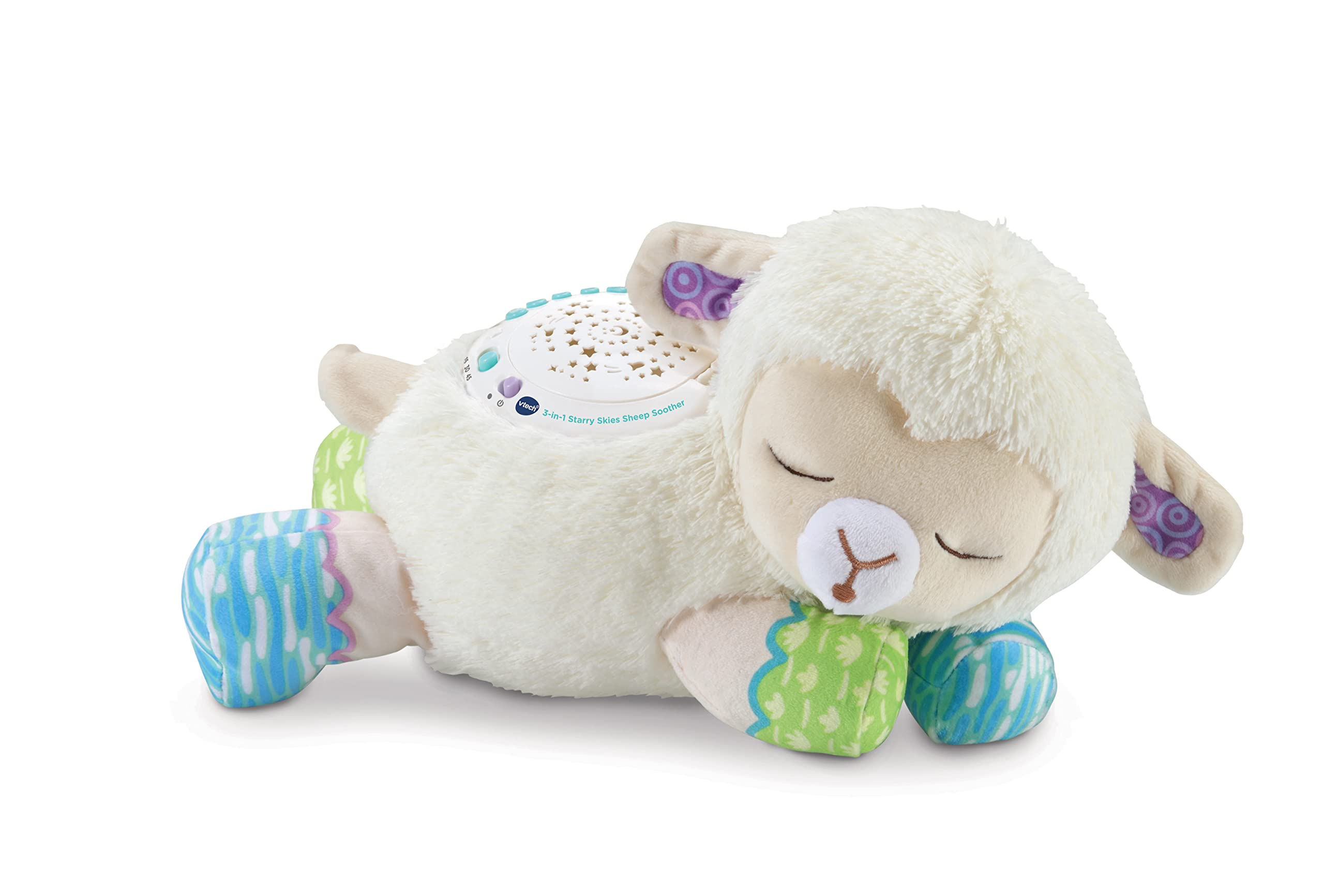 VTech Baby 3-in-1 Starry Skies Sheep Soother, Soft Toy for Babies with Night ...