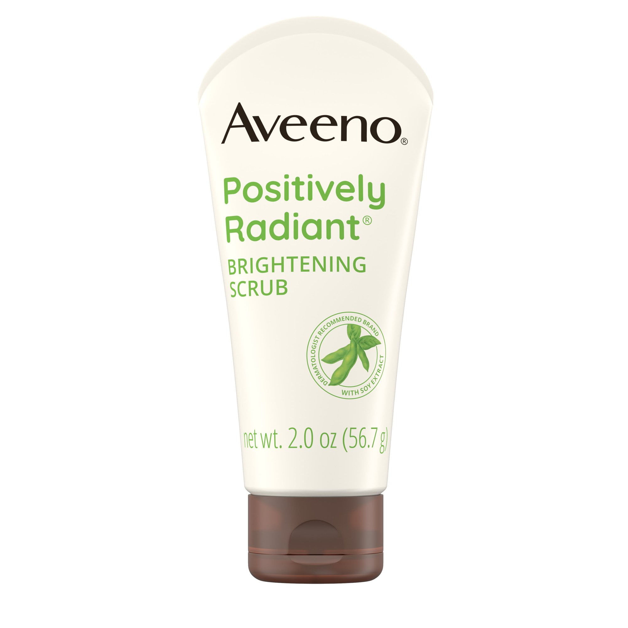 Aveeno - Positively Radiant Brightening & Exfoliating Face Scrub, 2 oz